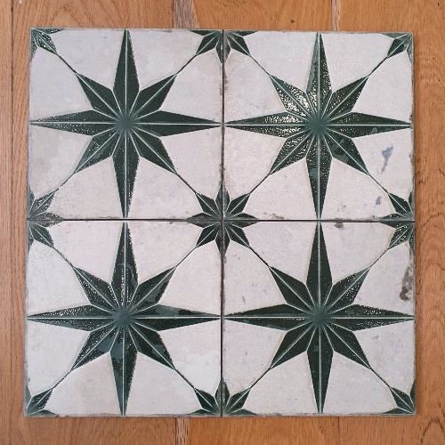green star floor tiles